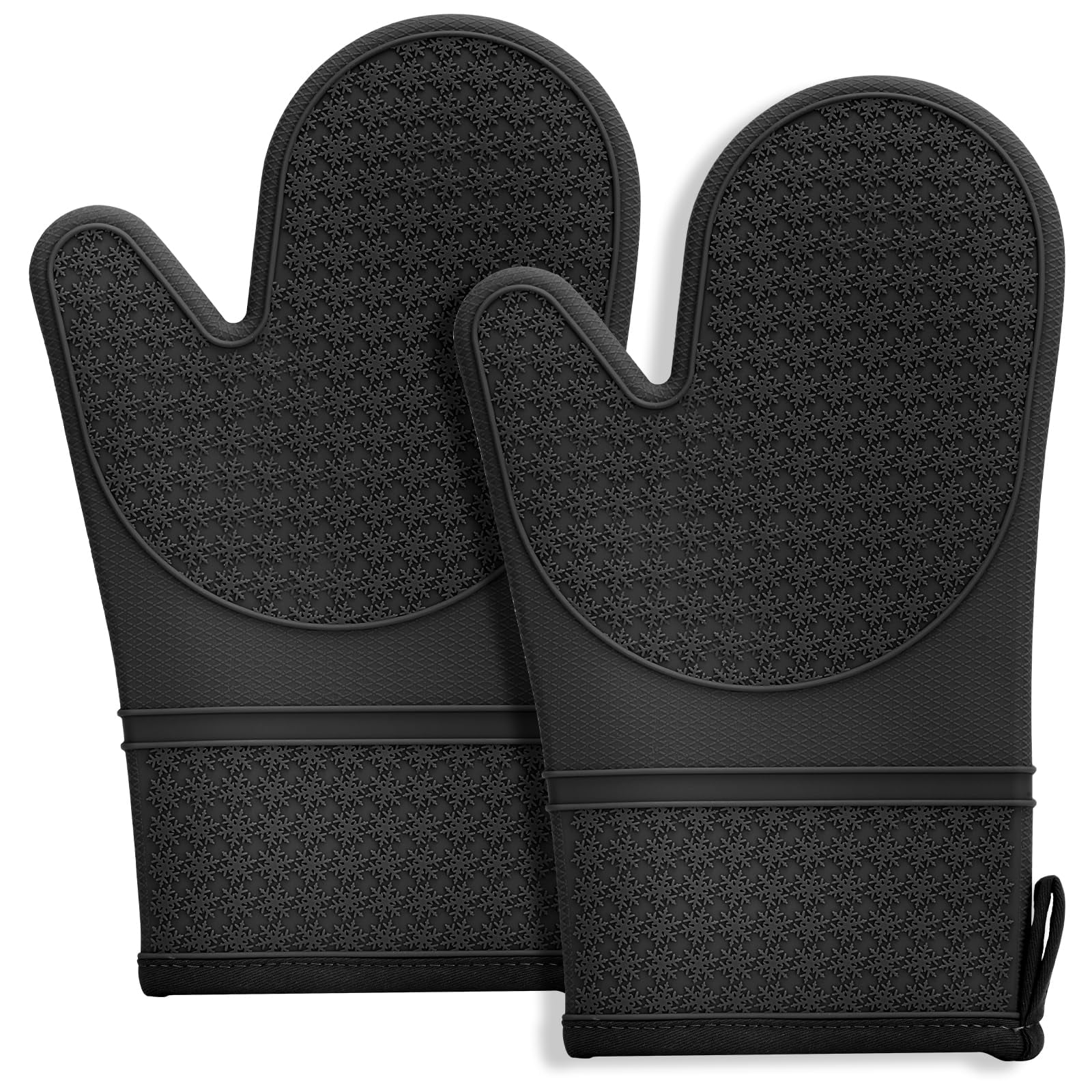 Guantes De Horno Hovico De Silicona Resistentes Al Calor Hasta 500 °f, 29,5 Cm