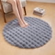 thumbnail image 1 of REGALWOVEN Alfombra Redonda Moderna Geométrica, Alfombra Circular Suave y Peluda, Alfombra de Felpa Antideslizante para Silla de Tocador, Guardería Gris 20" x 20", 1 of 7