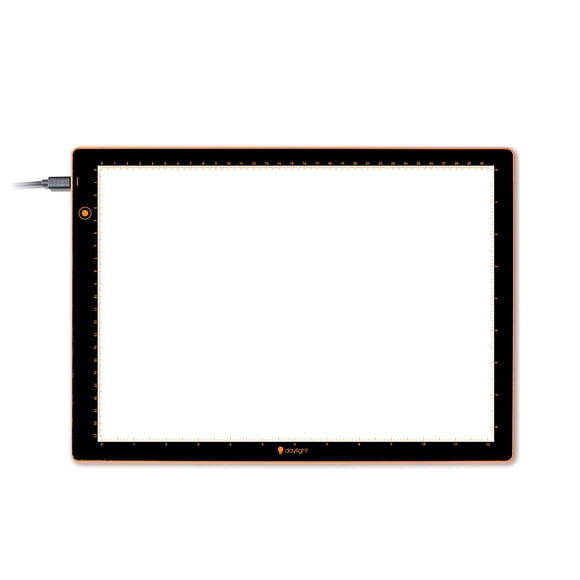 Caja de luz Daylight Wafer 2 A3 regulable 33,5 × 46 cm (Alfombrilla de trazado)