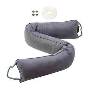 Magideal - Tope De Tiro Debajo De La Puerta, Protección De Puerta, Bloqueo De Sonido, Tira De Sellado Contra La Intemperie, Protector Inferior De Puerta A Prueba , Gris