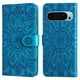 thumbnail image 1 of Funda tipo cartera FOXDOCK para Google Pixel 9 , diseño girasol en relieve, cuero PU, cierre magnético, soporte y tarjetero, 1 of 5