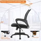 thumbnail image 3 of Silla de oficina BestOffice ergonómica con respaldo medio, giratoria, negra, 3 of 7