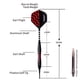 thumbnail image 5 of Dardos de Punta Blanda Turnart 18 g, 9 uds con Estuche Dorado, 5 of 8