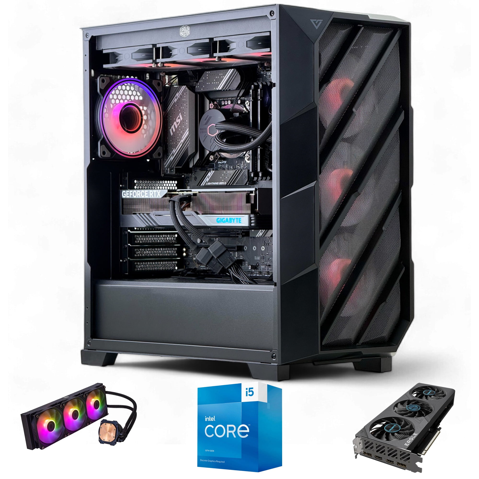 Pc Gamer: Intel Core I5 13400 32Gb Ddr5 1Tb 4070 Super Wifi+Bt