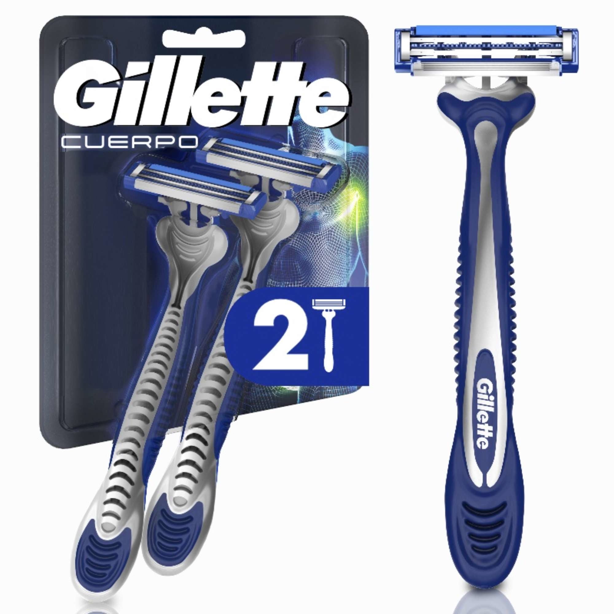 Máquina De Afeitar Desechables Para El Cuerpo 2 Un Gillette