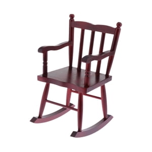 Bothyi - Mecedora Para Casa De Muñecas A Escala 1/6, Muebles Para Casa De Muñecas En Miniatura, Diorama, Color Rojo