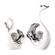 thumbnail image 4 of 2 figuras de cisne para decoración de sala de estar, manualidades, amantes de , para centro de mesa, estantería, decoración, regalo de inaug blanco, 4 of 5