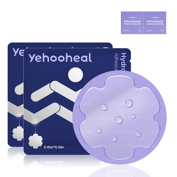 Apósito hidrocoloide yehooheal 8 cm × 8 cm, 2 unidades, impermeable