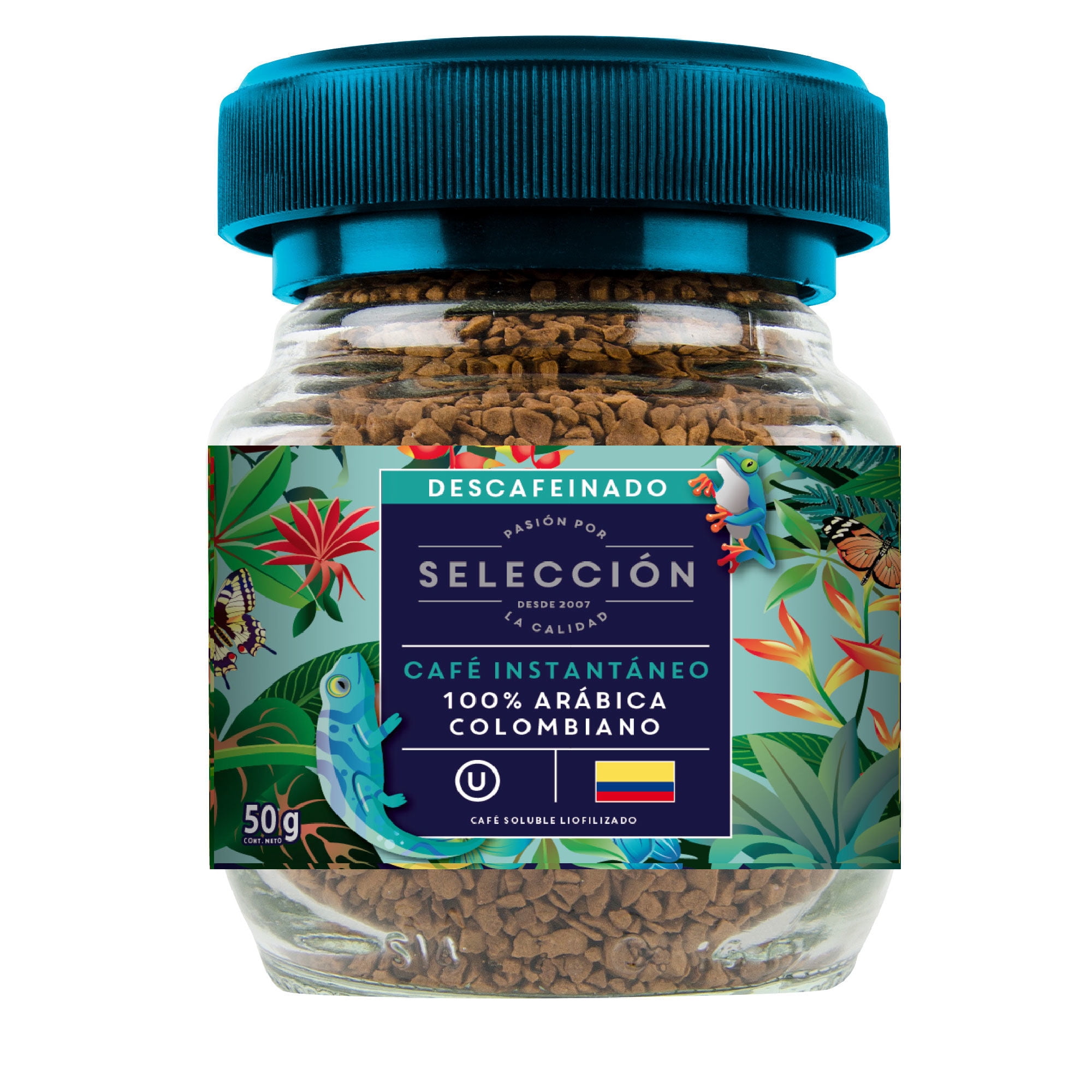 Café Liofilizado Descafeinado Frasco 50 g Selección