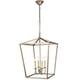 thumbnail image 4 of Lámpara Colgante Elegant Lighting Maddox de 4 Luces en Metal Negro, 4 of 9