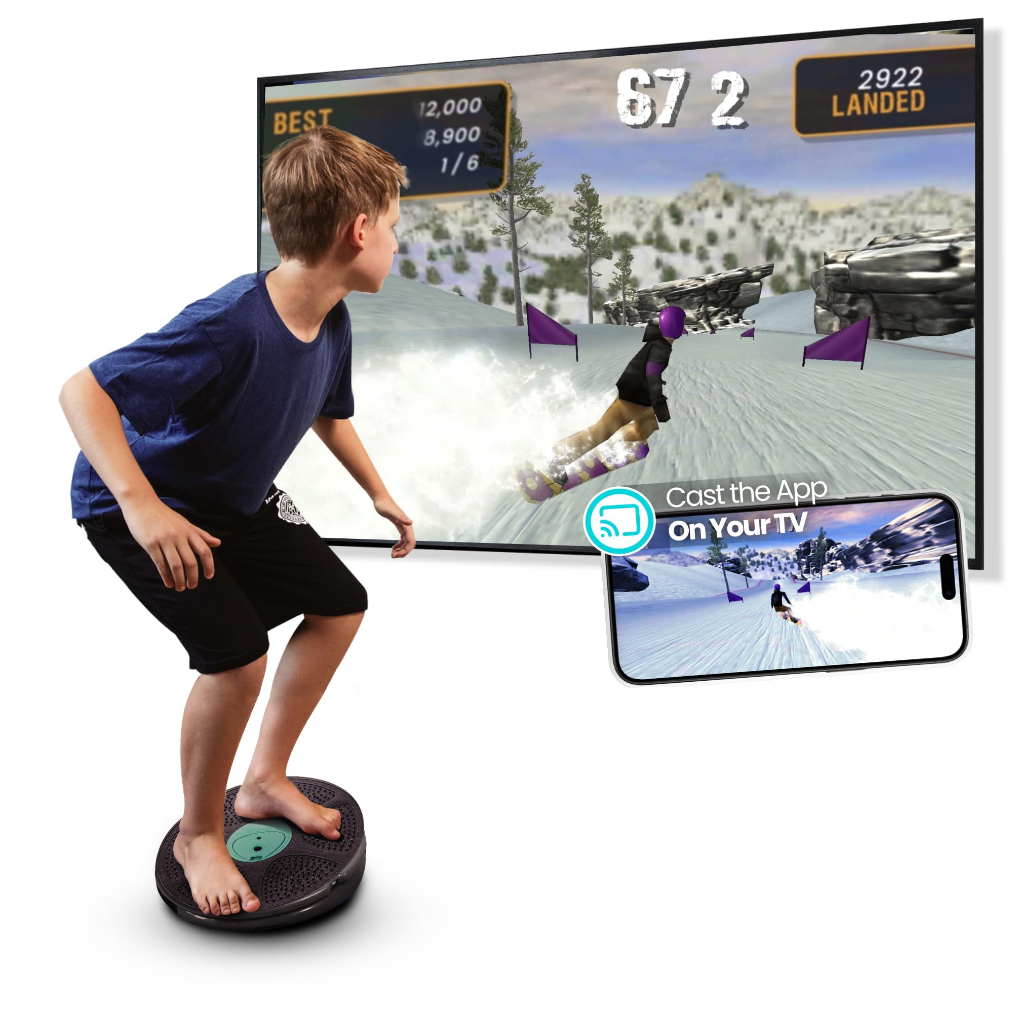 Gocube - Balance Board Gobalance Play Con Bluetooth Y 12 Juegos