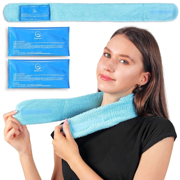 Toalla refrescante AllSett Health con insertos para bolsas de hielo de gel suave