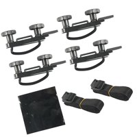 Ioensy - 4X Abrazaderas De Perno En U Para Portaequipajes De Techo Genérico Abrazaderas De Portaequipajes De Alta Resistencia De Iron Hardware