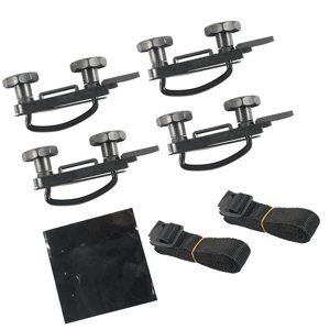 Ioensy - 4X Abrazaderas De Perno En U Para Portaequipajes De Techo Genérico Abrazaderas De Portaequipajes De Alta Resistencia De Iron Hardware