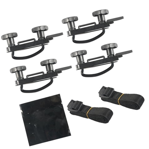 Ioensy - 4X Abrazaderas De Perno En U Para Portaequipajes De Techo Genérico Abrazaderas De Portaequipajes De Alta Resistencia De Iron Hardware