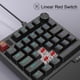 thumbnail image 2 of Teclado gamer inalámbrico MageGee de una mano con RGB y switches rojos, 2 of 8