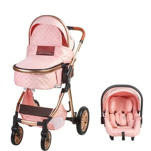 Voyage - Coche Bolina Con Silla Deauto Modelo Exclusivo Rosado