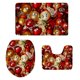 thumbnail image 1 of La alfombra antideslizante de la estera del cuarto de ba?o de la franela del tema de la Navidad 3pcs / set fijó 7, 1 of 5