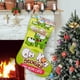 thumbnail image 1 of Om Nom Tema: Calcetines de Navidad, fino lino blanco para colgar en escaleras y chimenea, decoración navideña para el hogar, regalo de Navidad. 45cm × 32cm, 1 of 5