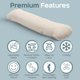 thumbnail image 3 of Almohada Corporal SleepCloud 122 cm 3,6 kg con funda de Tencel, 3 of 7