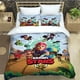 thumbnail image 1 of x2247 Bed Sheets Game B-rawl Cartoon S-stars Bedding Set Boys Girls Twin Size Duvet Cover Pillowcase Bed boys Adult Bedroom 3-Piece Bedding Set (1 Duvet Cover + 2 Pillow Shams) nj2247, 1 of 5