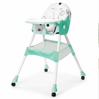 Mundo Online - Silla Comer Bebe Doble Altura Safe Baby Turquesa