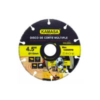 Genérico - Disco De Corte Multiuso Para Esmeril 115Mm 13300 Rpm Kamasa, Color Amarillo Y Negro