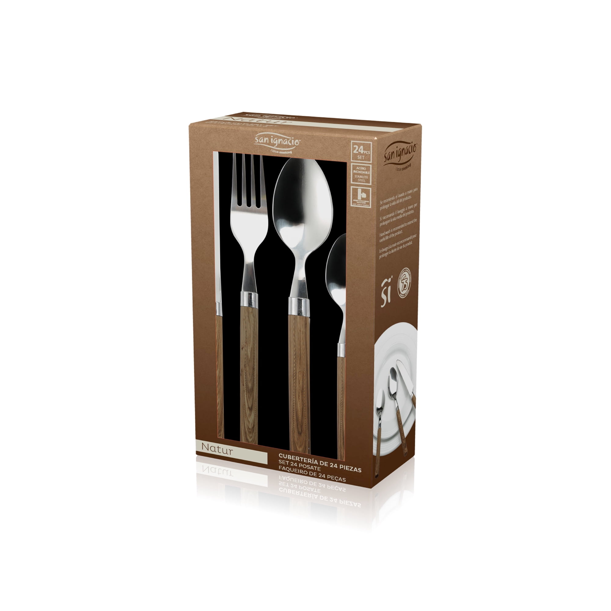 Bergner Home - Set Cuberteria 24pzs Acero Inoxidable Natur