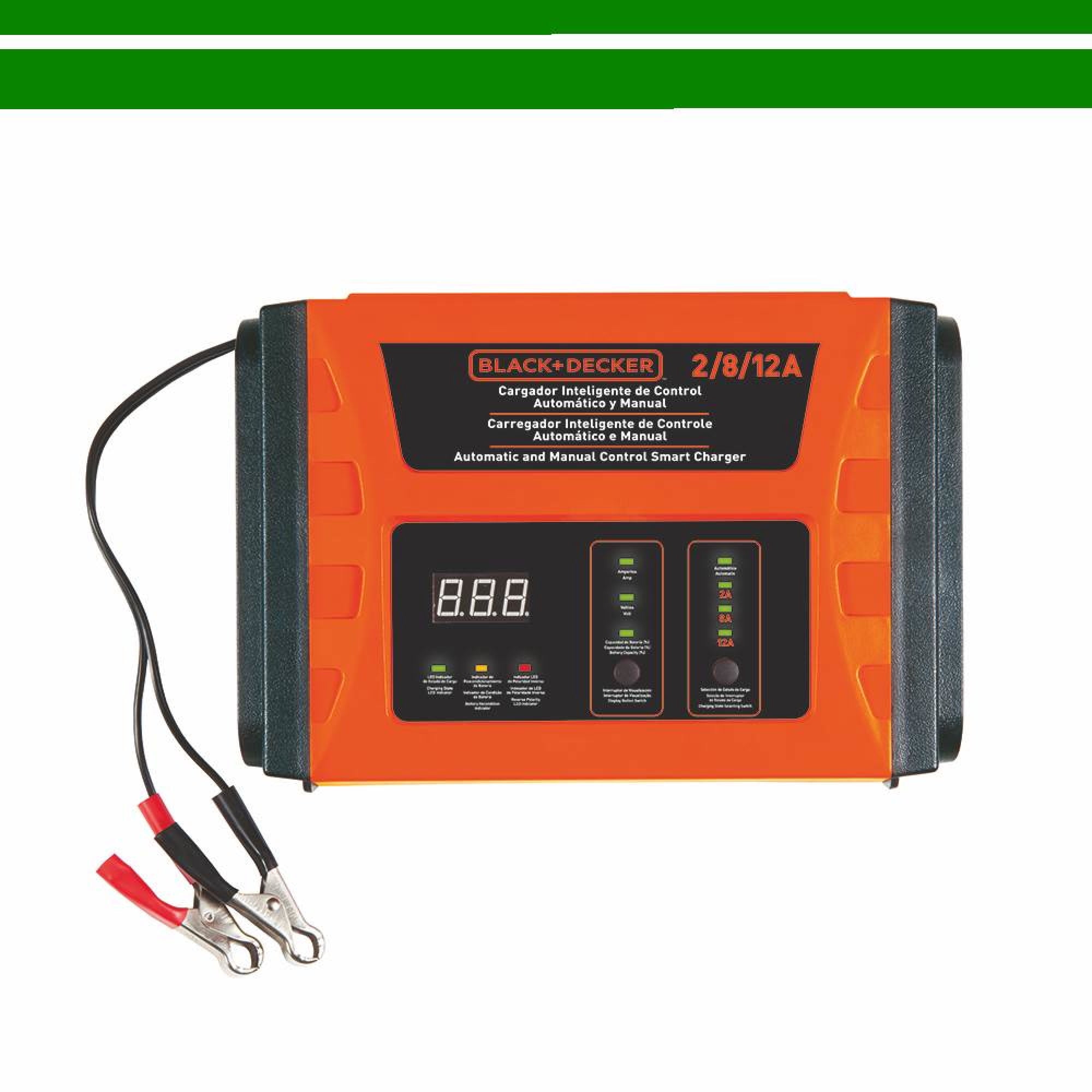 Cargador de Batería 12/8/2 Amperes BC12-B2C Black & Decker
