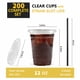 thumbnail image 2 of Vasos de plástico WUHUIXOZ 12 oz (360 ml) con tapas y pajitas x200, 2 of 7