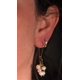 thumbnail image 3 of Aros largos ramillete Marella perlas de rio chapada en oro 18k Riviere, 3 of 3