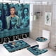 thumbnail image 1 of Juego de Cortina de Baño y Alfombras Desmarcar Temático Deber del Jurado 4 Piezas, 1 of 6