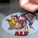 thumbnail image 4 of ALF: La Serie Animada Alfombra Redonda de Felpa Coral, Antideslizante, No Desprende Pelusas, Lavable y Duradera para Salón, Dormitorio y Habitación de Niños 60cm, 4 of 6