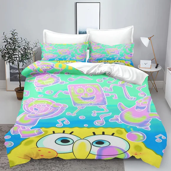 Cartoon Quilt Cover 100% Polyester Cute Printed Soft Bedding Custom Made Home Baby Bedroom Comforter Children Gift Bed Sheets