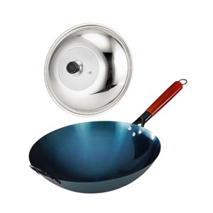 Bothyi - Sartén Wok Multiusos Con Tapa Chef Wok Chino Para Cocina Doméstica Olla De Cocina Diámetro 30Cm