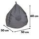 thumbnail image 3 of Pouf Pera Infantil Gris Felpa 60x50x50 cm, 3 of 3