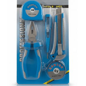 Genérica - Set Herramientas Alicate Cinta Métrica Tester 6V Cartoneros