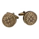 thumbnail image 1 of 1 Par De Botones De Chaqueta De Metal Antiguo Vintage Chapado En Bronce, Conjunto De 20mm Para Traje, 1 of 5