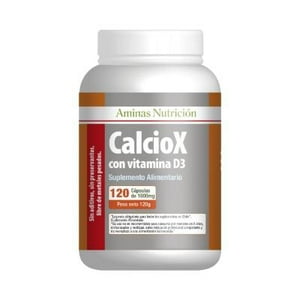 Aminas Nutrición - Calciox Con Vitamina D3, 120 Cápsulas De 1.000Mg