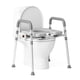 thumbnail image 1 of Elevadores para asiento de inodoro Loyoda, levantados, 400 kg, con asas acolchadas, color gris, 1 of 8