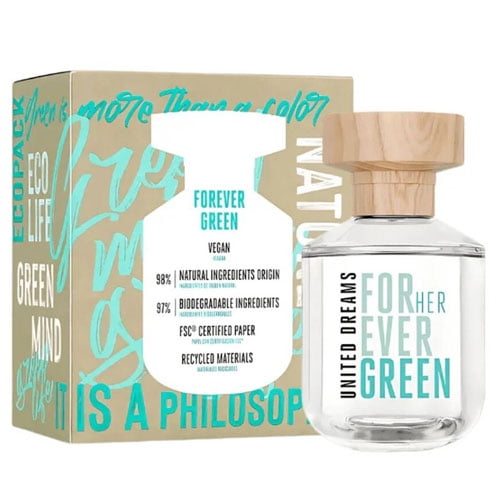 Perfume BENETTON Ladies Dreams Forever Green EDT Spray para mujer 2.7 oz