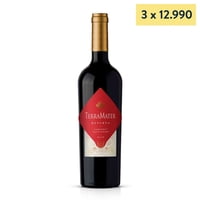 Vino Tinto Cabernet Sauvignon Gran Reserva 13.5° Botella 750 Ml Terramater