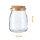 thumbnail image 2 of Frascos de yogur Brajttt Mini, 250 ml, 30 unidades, de vidrio con tapas de corcho, 2 of 7