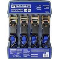 Genérico - Juego 2 Eslinga Kit Cinta Amarre Con Ratchet 4Mx2.5Cm 800Kg 223636