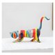 thumbnail image 3 of Figura decorativa de gato en resina multicolor, 3 of 3