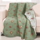 thumbnail image 1 of Manta acolchada Cozy Line Home Fashions con estampado floral vintage, 100% algodón, 1 of 2
