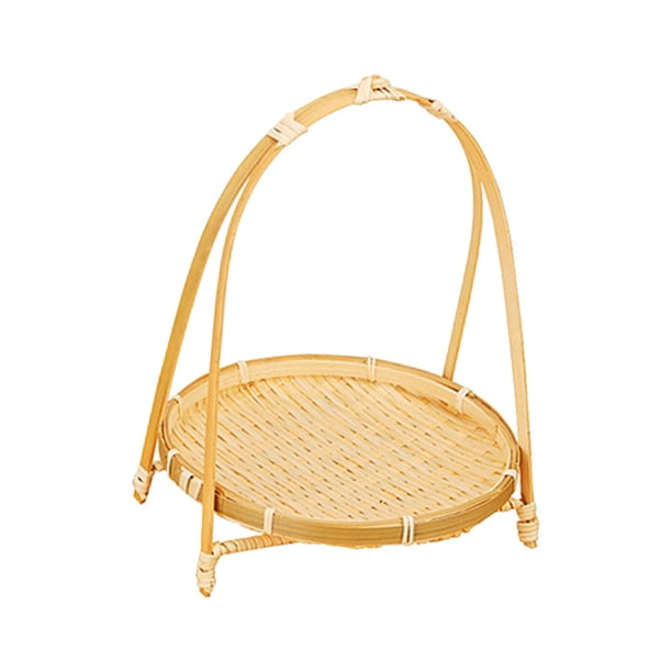 Cesta De Fruta Tejida, Bandejas Para Servir, Decoración, Almacenamiento De Alimentos Para El Hogar, Cocina, Picnics, De Una Sola Capa
