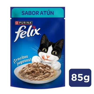 Alimento Húmedo Gato Adulto Sabor Atún Pouch 85 G Felix
