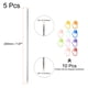 thumbnail image 2 of Uxcell 5Pcs US 1.5(2.5mm) Aguja de Tejer de Doble Punta con 10 Marcadores de Puntadas para Proyectos Hechos a Mano, 2 of 5