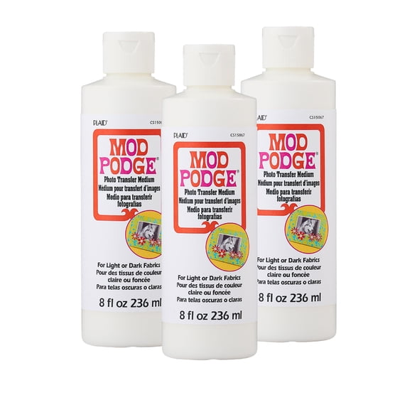 Mod Podge Photo Transfer Medium CS15067, 236 ml, paquete de 3